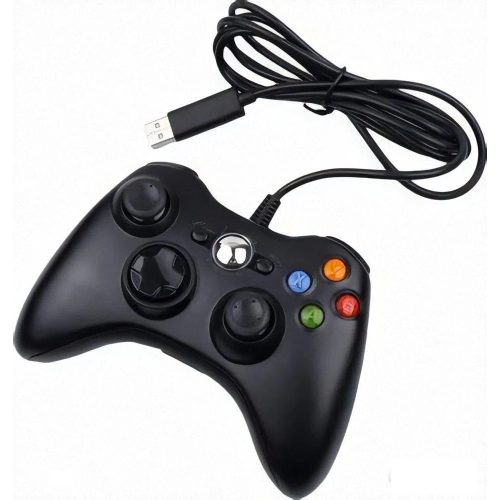  FroggieX Xbox 360 vezetékes kontroller fekete 