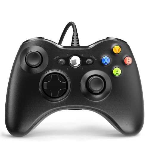  FroggieX Xbox 360 vezetékes kontroller fekete 