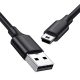  UGREEN US132 USB-A - mini USB kábel 0.5m fekete 