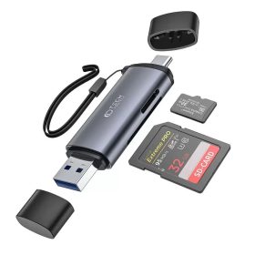   Tech-Protect Ultraboost Kártyaolvasó 4in1 SD, Micro SD, szürke , USB - Type C