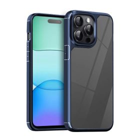   Color Shock - Apple iPhone 12 / 12 Pro 2020 (6.1) ütésálló TPU tok kék kerettel