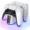 Rampage RP-PS5 dupla kontroller töltő fehér (37087)