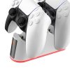 Rampage RP-PS5 dupla kontroller töltő fehér (37087)