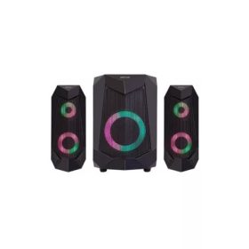   Astrum SM060 2.1 multimédia hangfal szett színes LED világítással, 3,5MM Jack/USB, Bluetooth, 30W
