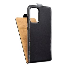   Slim Flexi Fresh flip tok - Samsung A175 / A176 Galaxy A17 4G / 5G lefelé nyíló mágneses könyv tok szilikon belsővel fekete