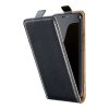 Slim Flexi Fresh flip tok - Samsung A175 / A176 Galaxy A17 4G / 5G lefelé nyíló mágneses könyv tok szilikon belsővel fekete
