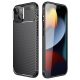 Carbon Armor Apple iPhone 12 /12 Pro(6.1) vékony szilikon tok fekete