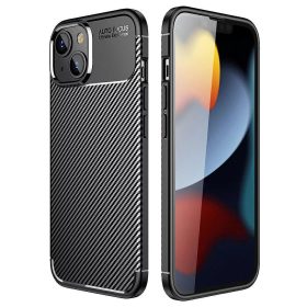   Carbon Armor Apple iPhone 16 (6.1) vékony szilikon tok fekete