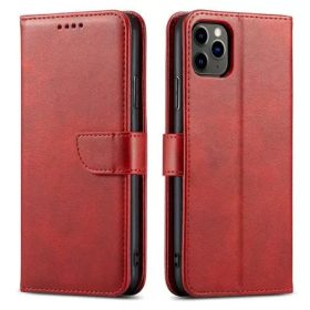   Marva Wallet Samsung A165 / A166 Galaxy A16 4G / 5G oldalra nyíló ökobőr könyvtok szilikon belsővel piros