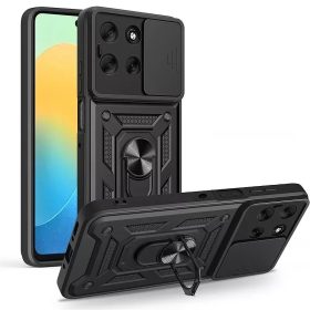 Defender Slide Apple iPhone 16 (6.1) ütésálló tok fekete
