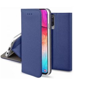   Smart magnet Samsung Galaxy A26 5G / A17 4G / 5G oldalra nyíló mágneses könyv tok szilikon belsővel sötétkék