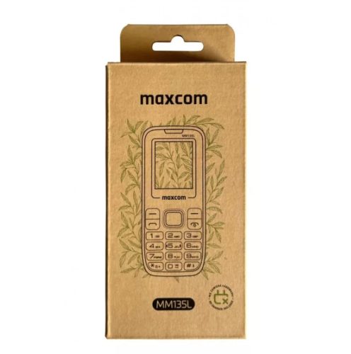 Maxcom MM135 Light mobiltelefon, dual sim-es kártyafüggetlen, fm rádiós fekete (töltő nélkül)