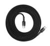 Baseus Cafule USB-C gyorstöltő töltő- és adatkábel, 2m, szürke-fekete