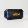 AGM MAG ROCK IPX7 vízálló bluetooth hangszóró LED világítással 8W, fekete