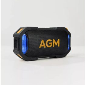   AGM MAG ROCK IPX7 vízálló bluetooth hangszóró LED világítással 8W, fekete