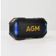 AGM MAG ROCK IPX7 vízálló bluetooth hangszóró LED világítással 8W, fekete