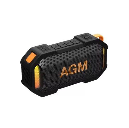 AGM MAG ROCK IPX7 vízálló bluetooth hangszóró LED világítással 8W, fekete