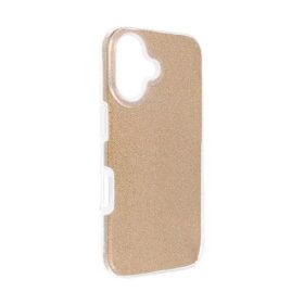 Apple iPhone 16 Pro csillámos hátlap tok, arany