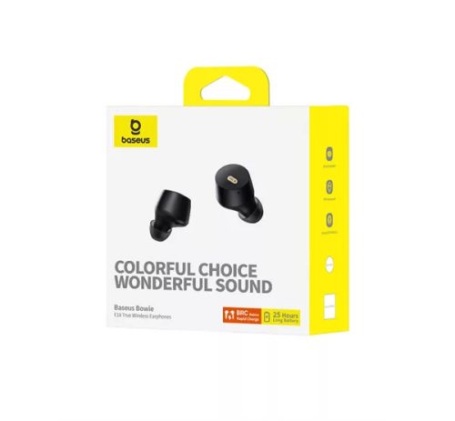 Baseus Bowie E18 bluetooth fülhallgató, fekete