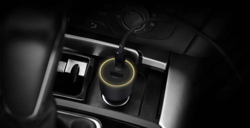 Xiaomi 67W USB-A + Type-C autós töltő fekete