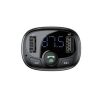 Baseus S-09 Pro, Bluetooth FM Transmitter, töltő, kihangosító fekete