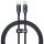 Baseus Crystal USB-C-Lightning kábel, 20W, PD, 1.2m, fekete