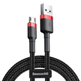 Baseus Cafule USB-A - Micro USB kábel 3m fekete-piros 
