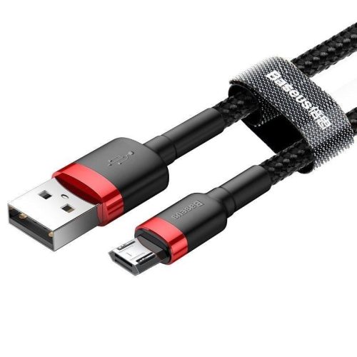 Baseus Cafule USB-A - Micro USB kábel 3m fekete-piros 