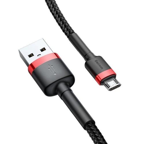 Baseus Cafule USB-A - Micro USB kábel 3m fekete-piros 