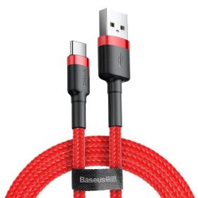 Baseus Cafule USB-A - USB-C töltőkábel 3m piros 