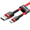 Baseus Cafule USB-A - USB-C töltőkábel 3m piros 