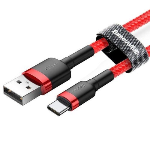 Baseus Cafule USB-A - USB-C töltőkábel 3m piros 