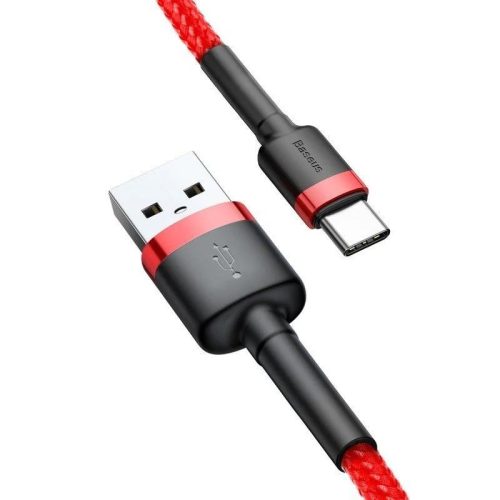 Baseus Cafule USB-A - USB-C töltőkábel 3m piros 