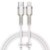 Baseus Superior USB-C Lightning töltőkábel, 20 W, PD, 1m, fehér (CATLYS-B02) (iPhone töltő kábel)