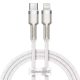 Baseus Superior USB-C Lightning töltőkábel, 20 W, PD, 1m, fehér (CATLYS-B02) (iPhone töltő kábel)