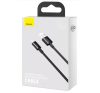 Baseus Superior USB-C gyorstöltő töltő- és adatkábel, 1m, fekete