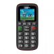 Maxcom  NAGY nyomógombos Dual-Sim mobiltelefon fekete-piros
