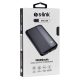 S-link Ip-G10N 10000Mah Micro+C típusú portos külső akkumulátor, fekete, hordozható töltő