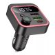 Hoco E85 bluetooth FM transmitter / autós töltő, 2xUSB-A-USB-C, PD, QC3.0, 20W, fekete
