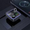 Hoco E85 bluetooth FM transmitter / autós töltő, 2xUSB-A-USB-C, PD, QC3.0, 20W, fekete