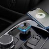 Hoco E62 bluetooth FM transmitter / autós töltő, 2xUSB-A-USB-C, PD, QC3.0, 20W, fekete