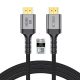 Tech-Protect UltraBoost HDMI 2.1 kábel, 4K 120Hz / 8K 60Hz, 2m, fekete