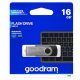 Pendrive GoodRam Twister UTS2-0160K0R11 (16GB; USB 2.0; fekete színű)