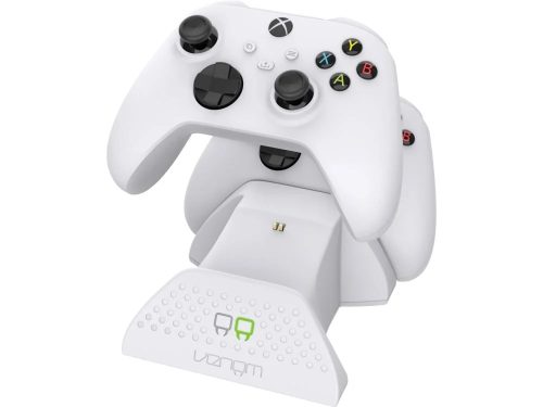 Venom Xbox Series X/S kontroller dupla töltőállomás , akkumulátorokkal fehér