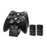 Venom Xbox 360 kontroller dupla töltőállomás , akkumulátorokkal fekete 