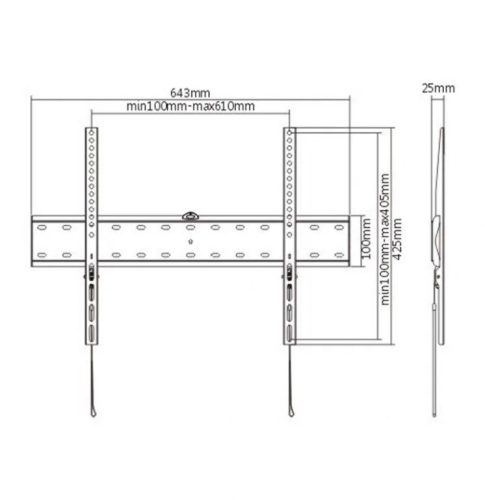 Gembird WM-70F-01 TV fali konzol 37''-70''