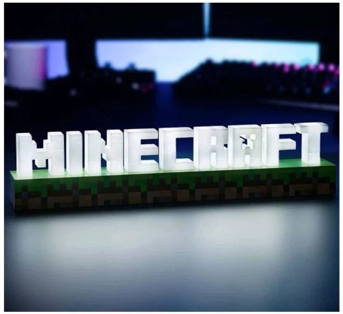 Minecraft - Logo - 3D lámpa